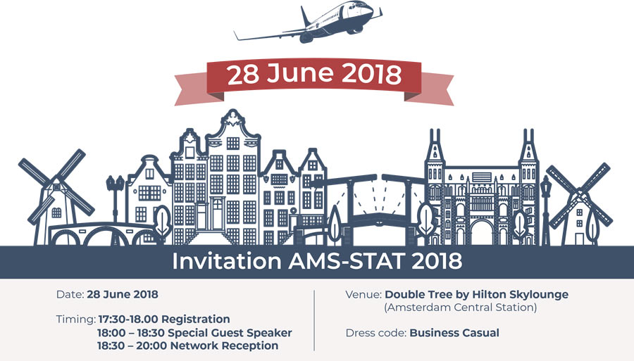 TrueNoord are proud to be sponsoring the first ever AMS-STAT event in Amsterdam on the 28th of June