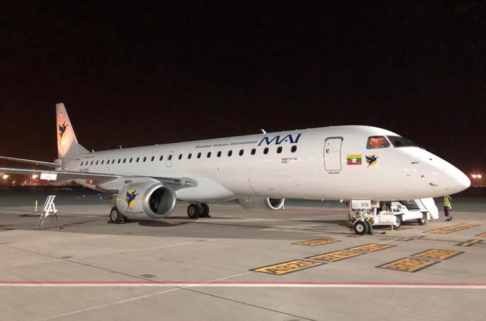 TrueNoord has finalised delivery of an Embraer E190 to MAI (Myanmar Airways International).