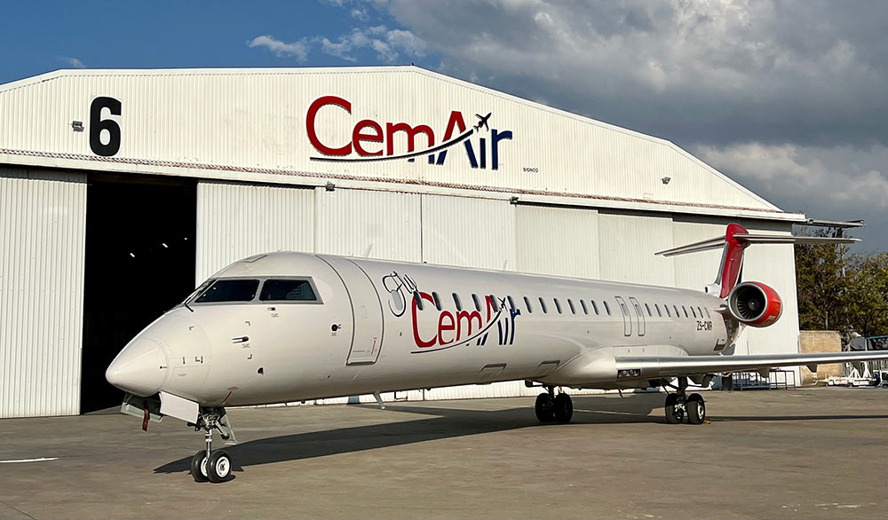 CemAir, South African regional airline, leases two CRJ900s from TrueNoord