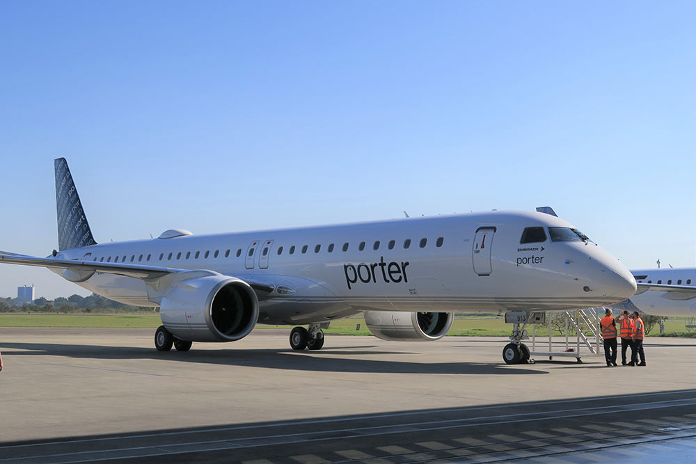 TrueNoord delivers first of six brand new Embraer E195-E2s to Porter Airlines